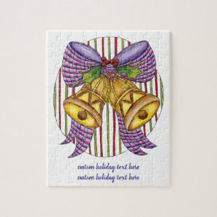 Niedliche Weihnachtsklingeln mit Ribbon und Bow