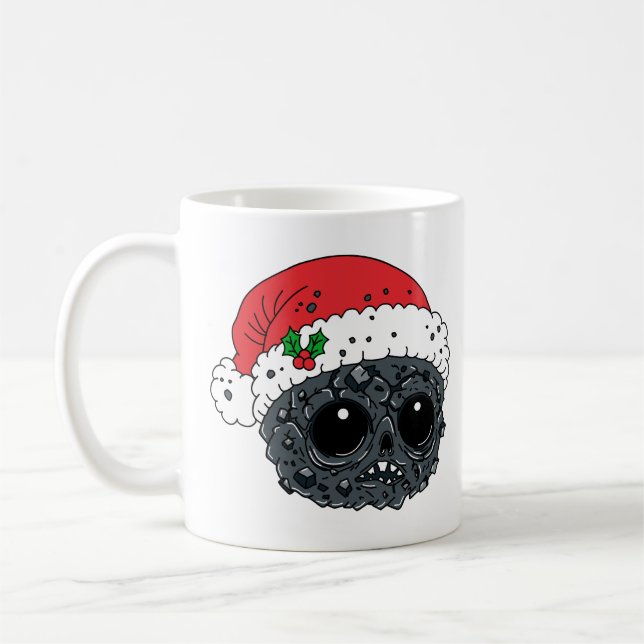 Niedliche Weihnachtskohle Kaffeetasse (Links)