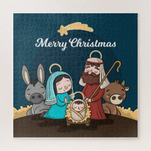 Niedliche Weihnachtskrippe