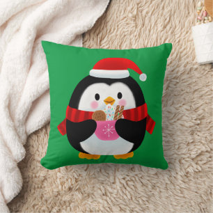 Niedliche Weihnachtskuchelkids nach Maß Kissen