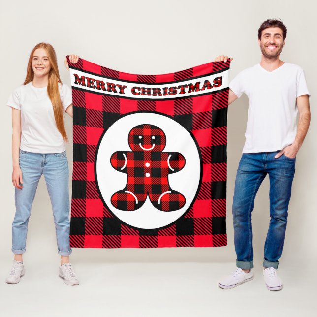 Niedliche Weihnachtskuchendecke Fleecedecke (Beispiel)