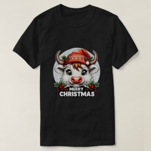 niedliche Weihnachtskuh T-Shirt