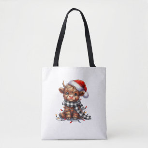 Niedliche Weihnachtslichter Höllenkuh Weihnachten Tasche