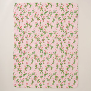 Niedliche Weihnachtslieder Candy Canes Sherpadecke