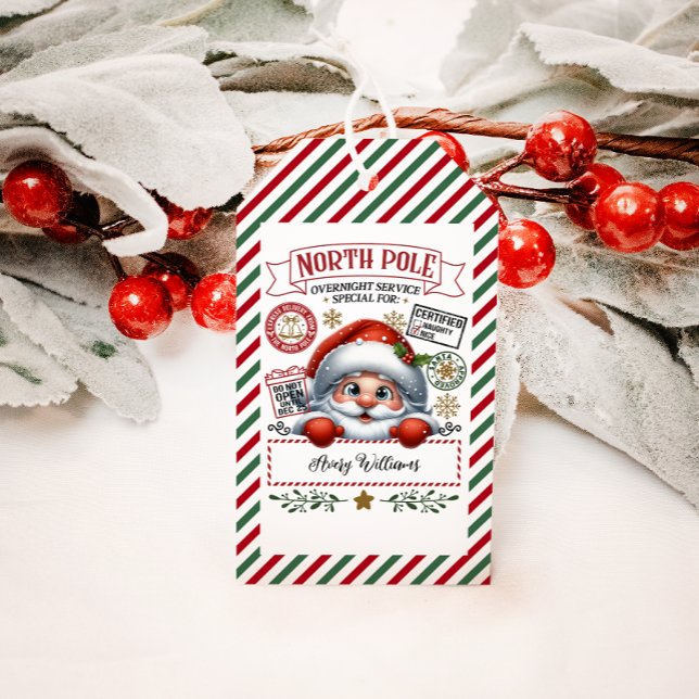 Niedliche Weihnachtslieferung ab Weihnachten Geschenkanhänger (Von Creator hochgeladen)