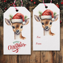 Niedliche Weihnachtsmannmütze Deer Fawn Weihnachte