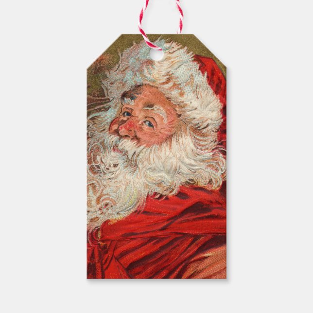 Niedliche Weihnachtsmarken Geschenkanhänger (Vorderseite)