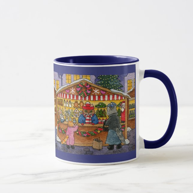 Niedliche Weihnachtsmarkt Tasse (Rechts)
