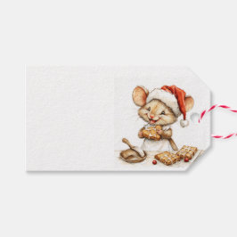 Niedliche Weihnachtsmaus Geschenkanhänger