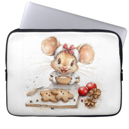 Niedliche Weihnachtsmaus Laptopschutzhülle