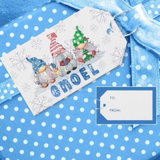 Niedliche Weihnachtsmomente GNOEL-Schneeflocken BI Geschenkanhänger (Von Creator hochgeladen)