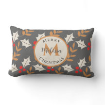 Niedliche Weihnachtsmonogramm Grau/Grau Heilige Mi