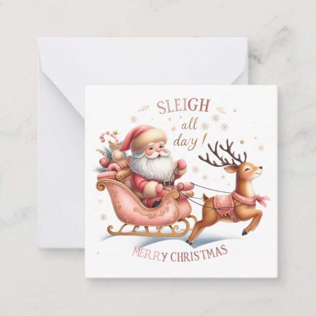 Niedliche Weihnachtsnotelets Mitteilungskarte (Vorderseite)