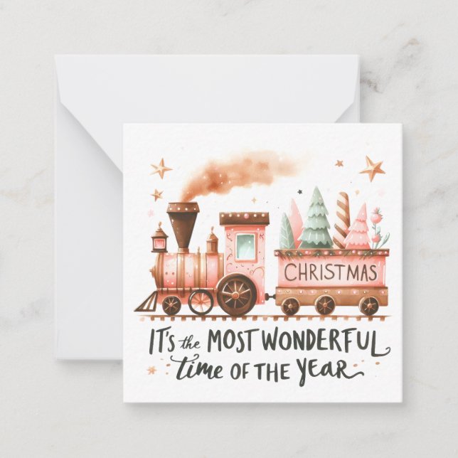 Niedliche Weihnachtsnotelets Mitteilungskarte (Vorderseite)