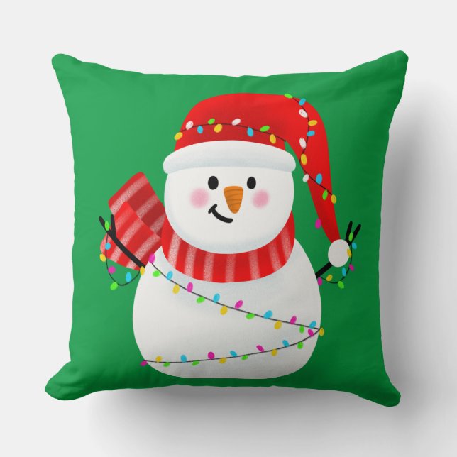 Niedliche Weihnachtspenguin-Kinder Kissen (Vorderseite)