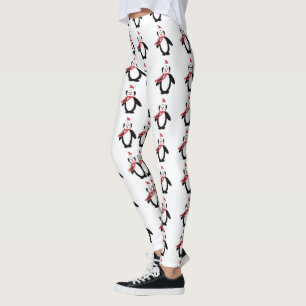 Niedliche Weihnachtspenguin Leggings