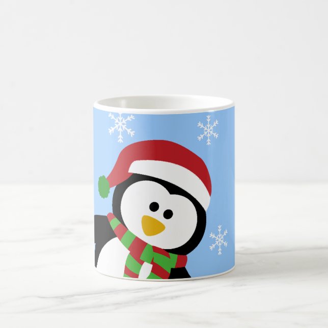 Niedliche Weihnachtspenguin-Tassen Kaffeetasse (Mittel)