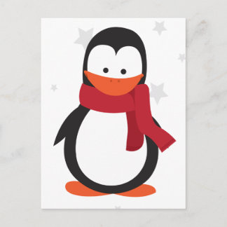 niedliche Weihnachtspinguinkarten Feiertagspostkarte