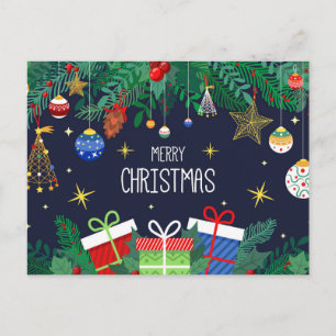 Niedliche Weihnachtspostkarte Postkarte