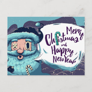 Niedliche Weihnachtspostkarte Postkarte