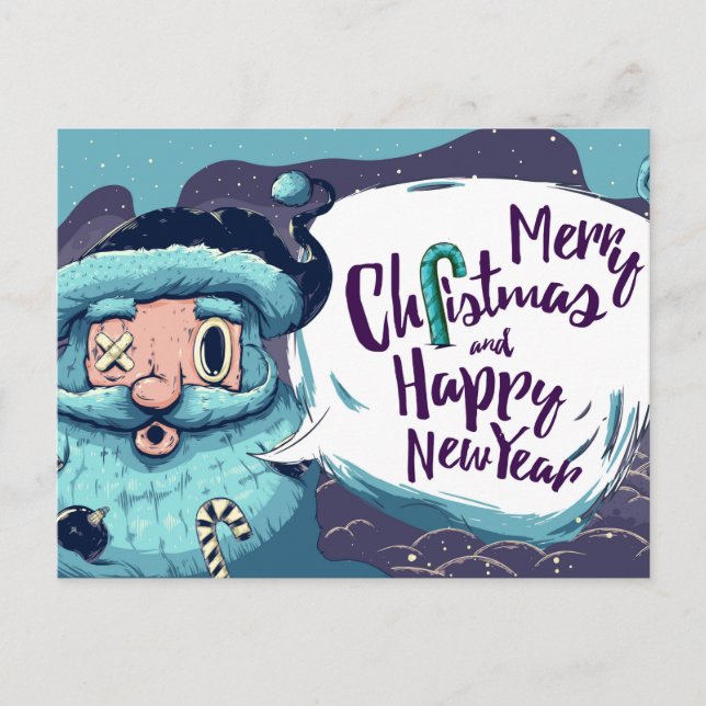 Niedliche Weihnachtspostkarte Postkarte (Vorderseite)