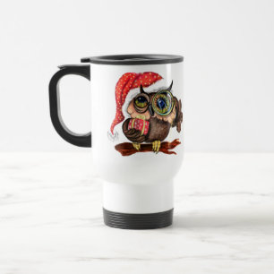 Niedliche Weihnachtsreise Umarmung Reisebecher