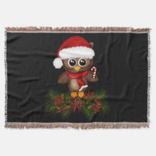 Niedliche Weihnachtsschale am Kieferngeflecht Decke