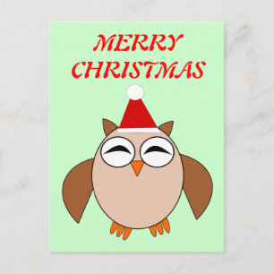 Niedliche Weihnachtsschale Anpassbare Postkarte