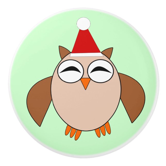 Niedliche Weihnachtsschale Keramik Knochen Keramikknauf (Vorderseite)