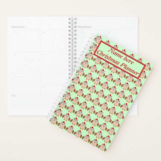 Niedliche Weihnachtsschale Personalisiert Planer (Anzeige)