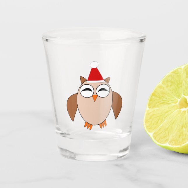 Niedliche Weihnachtsschale Schnapsglas (Vorderseite)