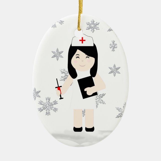 Niedliche Weihnachtsschmuck Nurse 3 (Vorne)