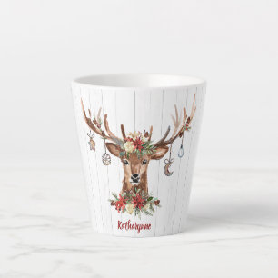 Niedliche Weihnachtsschmuck Rustikales Holz Milchtasse