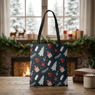 Niedliche Weihnachtsschmuck Wintereinkaufstasche Tasche