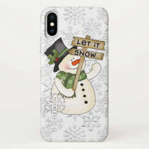 Niedliche Weihnachtsschnee Case-Mate iPhone Hülle