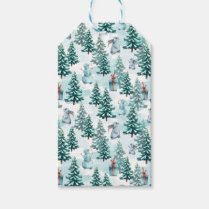 Niedliche Weihnachtsschneemänner, Weihnachtsbaumen Geschenkanhänger