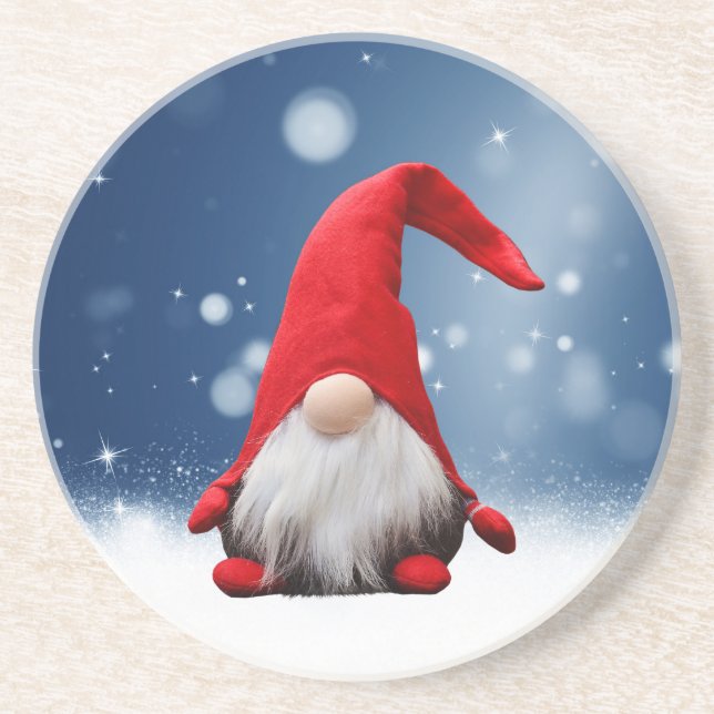 Niedliche Weihnachtssterne Sandstein Untersetzer (Vorne)