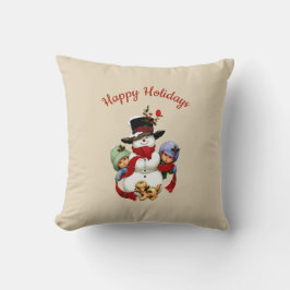 Niedliche Weihnachtstouren mit Snowman Kissen