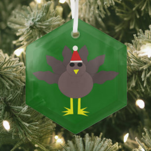 Niedliche WeihnachtsTürkei Ornament Aus Glas