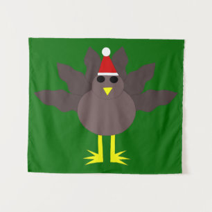 Niedliche WeihnachtsTürkei Wandteppich