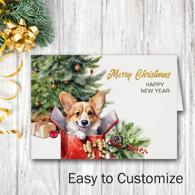 Niedliche Weihnachtsüberraschung Corgi-Geschenk Hu (Von Creator hochgeladen)