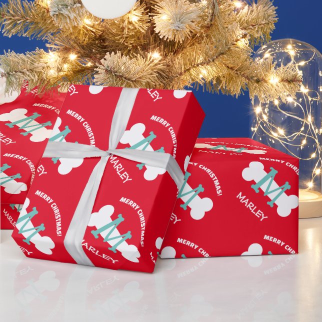 Niedliche Weihnachtsverpackung für Hunde Geschenkpapier (Feiertage)