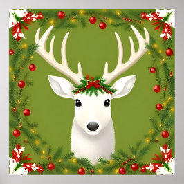 Niedliche Weihnachtswild Poster