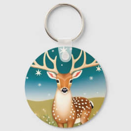 Niedliche Weihnachtswild Schlüsselanhänger