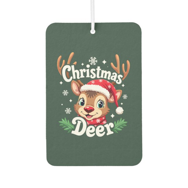 Niedliche Weihnachtszeremonie Autolufterfrischer (Vorderseite)