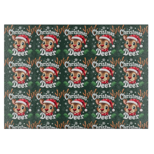Niedliche Weihnachtszeremonie Schneidebrett (Vorderseite)