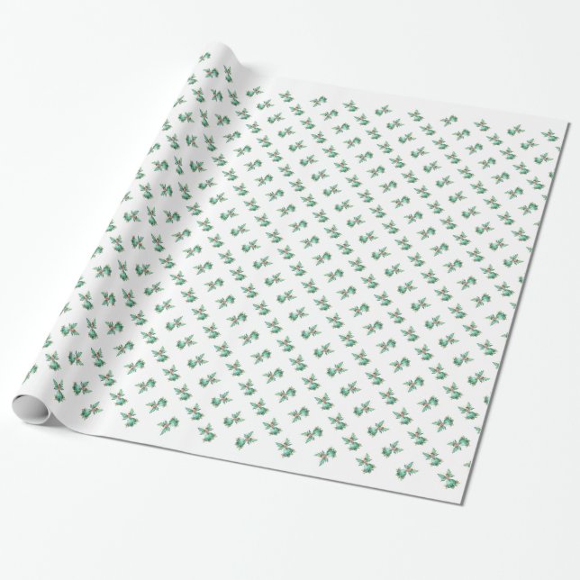 Niedliche Weihnachtszucht Geschenkpapier (Ungerollt)