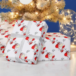 Niedliche Weihnachtszucht Geschenkpapier