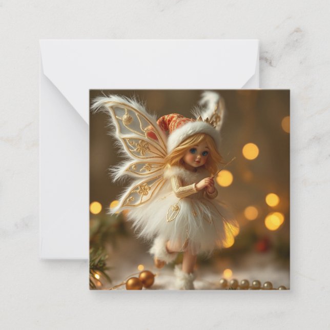 Niedliche Weihnachtszucht Mitteilungskarte (Vorderseite)