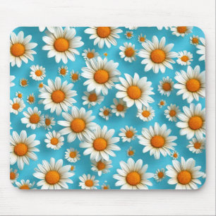 Niedliche weiße Blume Mousepad